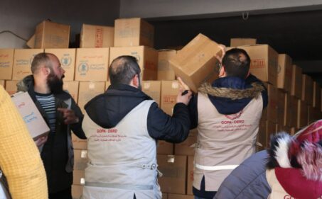 Segítségnyújtás a földrengés károsultjainak Szíriában 
