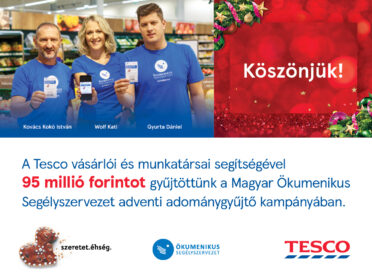 95 millió forint segítség másfél hónap alatt a Tesco munkatársaitól és vásárlóitól a rászorulóknak